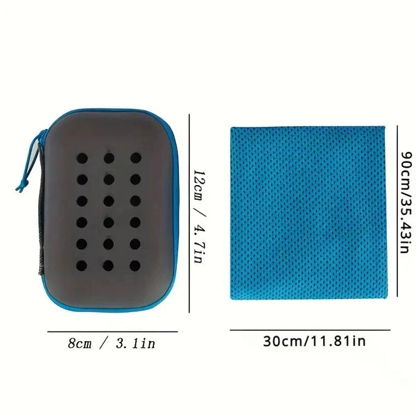 1pc Outdoor Sports Cooling Wet Towel, Suitable for Storage And Transportation, Sweat-Absorbing Quick-Drying Cooling Towel.