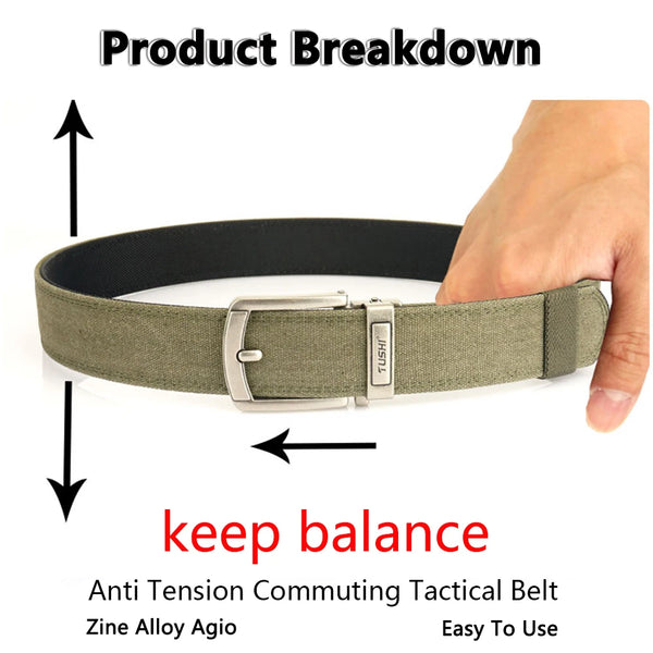 TUSHI New Military Belt for Men Sturdy Nylon Metal Automatic Buckle Police Duty Belt Tactical Outdoor Girdle IPSC Accessories