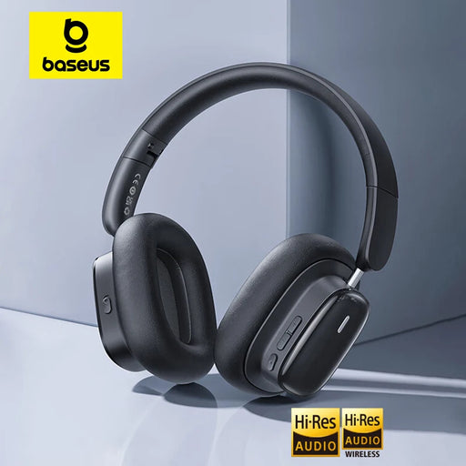 Baseus Bowie H1i Wireless Headphone Bluetooth 5.3 38db ANC Noise Cancellation Hi-Res 3D Spatial Audio Over the Ear Headsets 100H