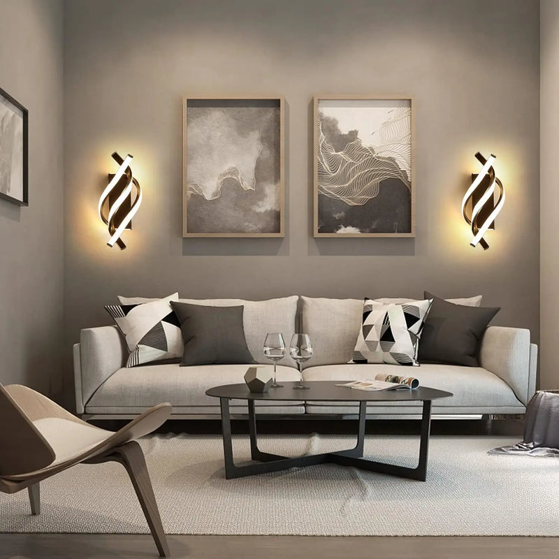 Modern LED Wall Lamp LED Wall Lights Indoor Acrylic Wall Sconce Light for Bedroom Living Room Office Restaurant Hallway Dimmable