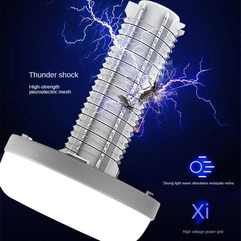 ចង្កៀងសម្លាប់មូស LED UV ព្យួរ ភ្លើងឆក់សត្វល្អិត ភ្លើង USB ចល័ត ក្រៅផ្ទះ ការពារទឹក ឡើងភ្នំ បោះតង់ ចង្កៀង