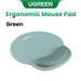 UGREEN Mouse Pad Wrist Support Ergonomic Mousepad Non-Slip Memory Foam for Office Home Computer PC Desk Fabric Mousepad Green 25x22.5cm CHINA