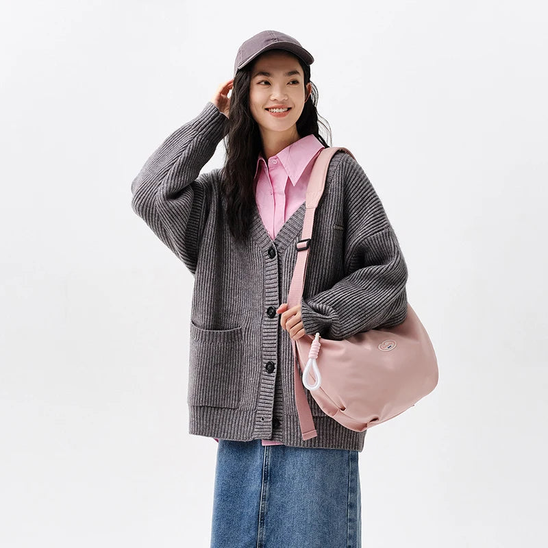 Semir Unisex Bag Shoulder 2026 Commuter Minimal Versatile Urban Casual Everyday Style Soft Comfortable Daily Wear