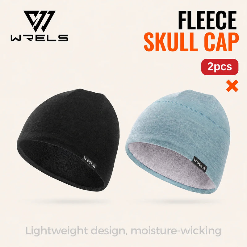 WRELS Running Beanie Windproof Warm Hat Fleece Lined Stretch Elastic Anti Cold Skiing Winter Outdoor Men Women Thermal Skull Cap