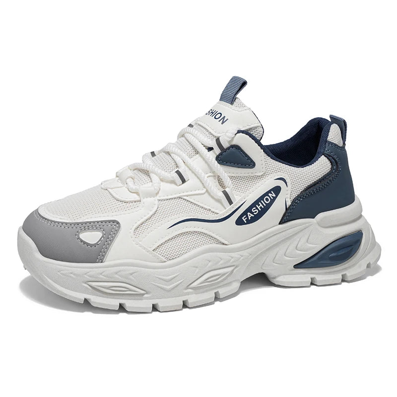 Chunky sneakers four seasons breathable lightweight comfort outdoor running fashion students soft sole speed casual sports shoes