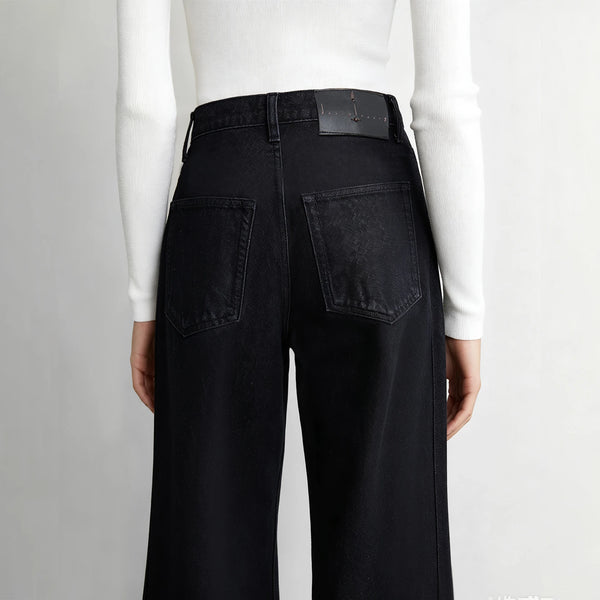 Amii Flare Jeans Cotton Slim Fit Commuter Versatile Womens Casual Long Denim Trousers 2026 Autumn Pants Woman Clothing12643091
