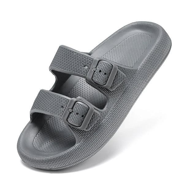Summer Unisex Adjustable Slides Slippers Men Women Thick Sole Bottom Platform Slippers EVA Anti Slip Slippers Big Size 47 48 49