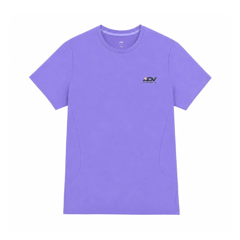 អាវយឺតរត់បុរស Li-Ning 100% Polyester ទំហំធម្មតា កមូល ដៃខ្លី ខ្យល់ចេញចូលបាន ATSW153