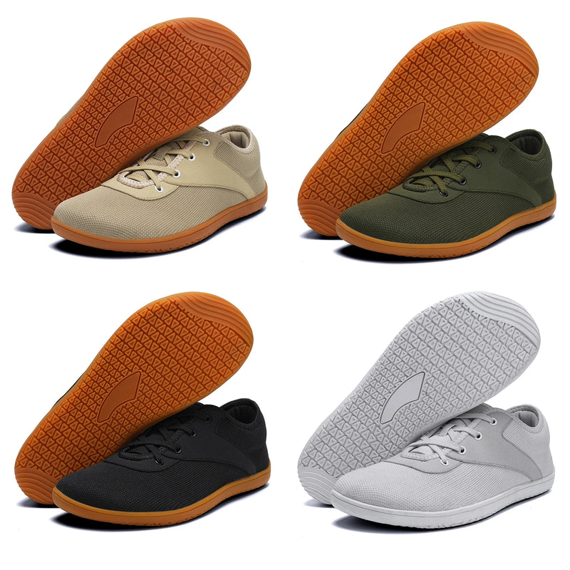 Unisex Wide Toe Box Barefoot Shoes Men Women Outdoor Trail Running Minimalist Walking Shoes Extra Width Lightweight Breathable