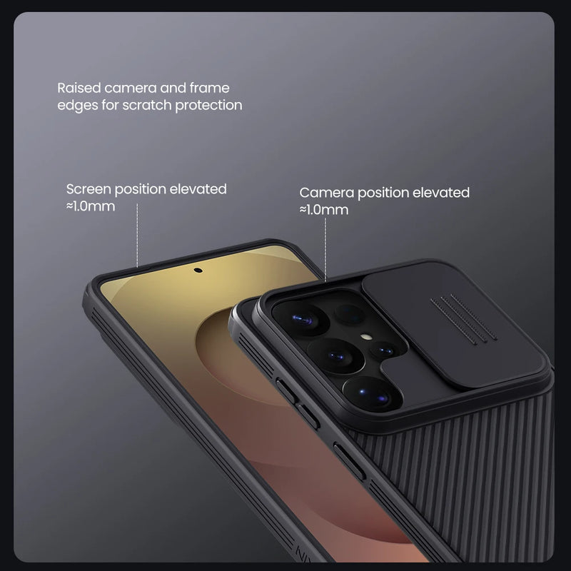 NILLKIN For Samsung Galaxy S26 Ultra Case CamShield Pro With Sliding Camera Protection Back Cover For Samsung S26/S26 Plus Cases