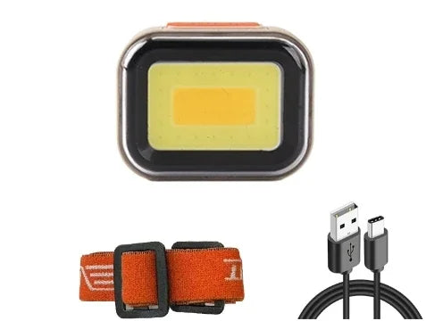 ភ្លើងមុខ LED ដ៏មានអានុភាព ចង្កៀងមុខ COB ពិលភ្លើងពិលសម្រាប់បោះតង់ នេសាទ