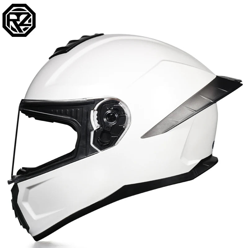 Virtue Motorcycle Helmet Men and Women Summer DOT Anti-fog ECE Helmet Full Cover Four Seasons Universal Winter Warm Personality