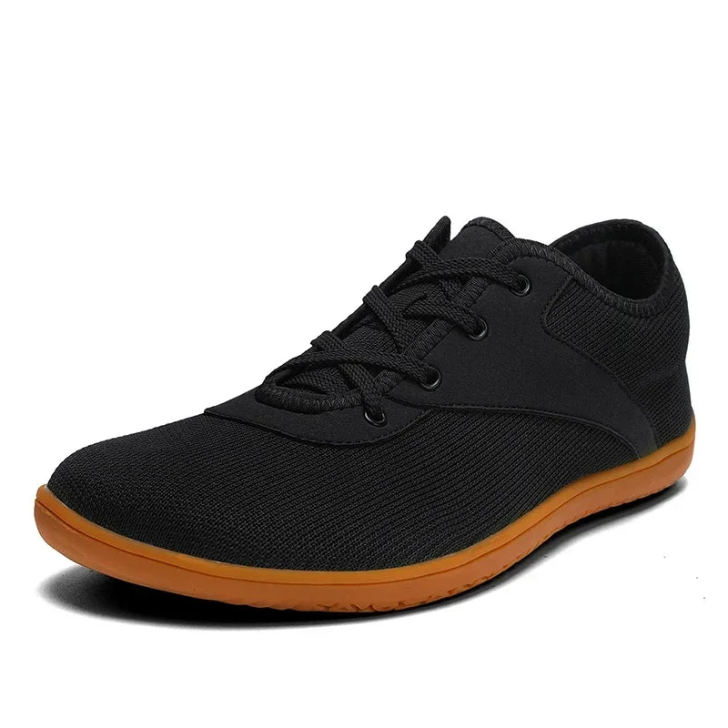 Extra Width Barefoot Shoes Wide Box Toe Shoes Minimalist Nonslip Outdoor Casual Flat Walking Sneakers Zero Drop Breathable Mesh