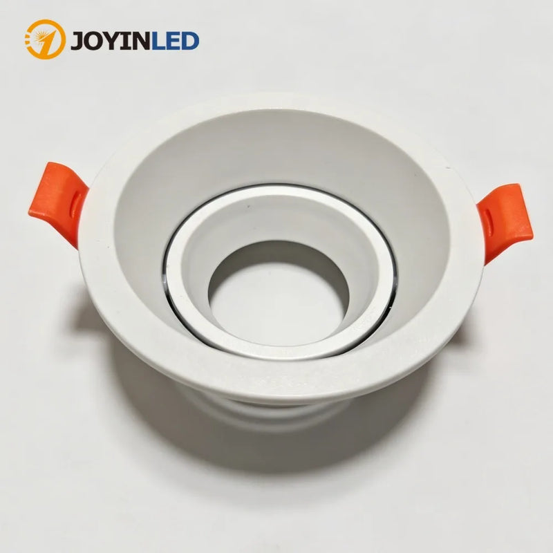 1/10PCS GU10 GU5.3 Spotlights Lamp Base Cearmic Lamp Holder Adjustable Ceiling Spotlight Kit White Square Round Light Kit