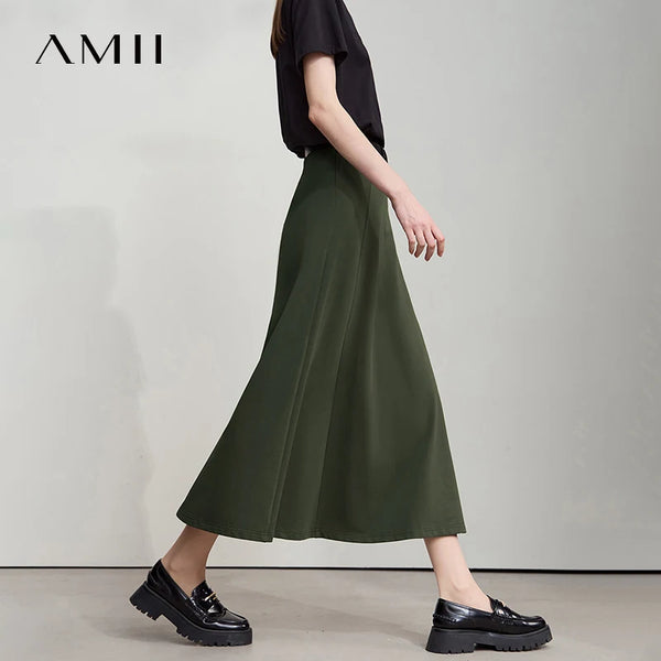 AMII សំពត់រដូវស្លឹកឈើជ្រុះតិចតួចបំផុតសម្រាប់ស្ត្រីឆ្នាំ ២០២៦ ម៉ូដសំពត់កប្បាសប៉ាក់មូលធំសម្រាប់ធ្វើដំណើរទៅវិស្សមកាល សំពត់រលុង ១២៥២៣១៥០