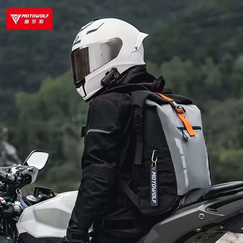 កាបូបស្ពាយម៉ូតូ Motowolf សម្រាប់បុរស និងស្ត្រី កាបូបការពារទឹក កាបូបស្ពាយសម្រាប់ជិះ កាបូបស្ពាយសម្រាប់ធ្វើដំណើរ កាបូបសម្រាប់ដាក់ឥវ៉ាន់ គ្រឿងបន្ថែមសម្រាប់ម៉ូតូ