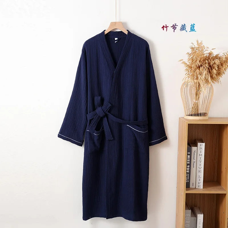 Wedding Dresses New 100% Cotton Sleepwear For Sleeping Robe Lounge Women's Pajamas Spring Autumn Home Wear Bathrobe Female