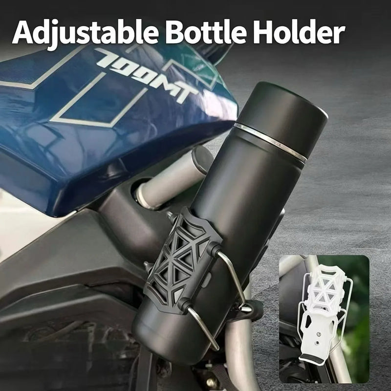 Universal Hollow-out Punch-Free Rotating Water Bottle Holder for Cycling Electric Bikes & Motorcycles Adaptive Bike Accessory