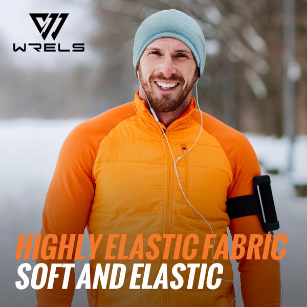 WRELS Winter Warm Skull Cap Soft Fleece Beanie Hat Double Sided Reversible Windproof Hat Multifunctional Lightweight Beanies Hat