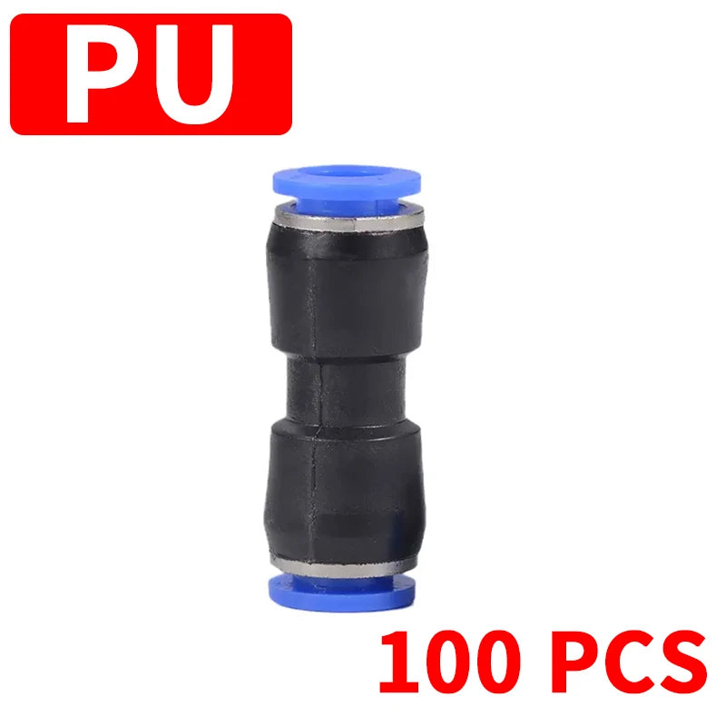Pneumatic Fitting Pipe Connector Tube Air Quick Fittings Water Push In Hose Plastic 4mm 6mm 8mm 10mm 12mm 14mm PU PE PY PK SA
