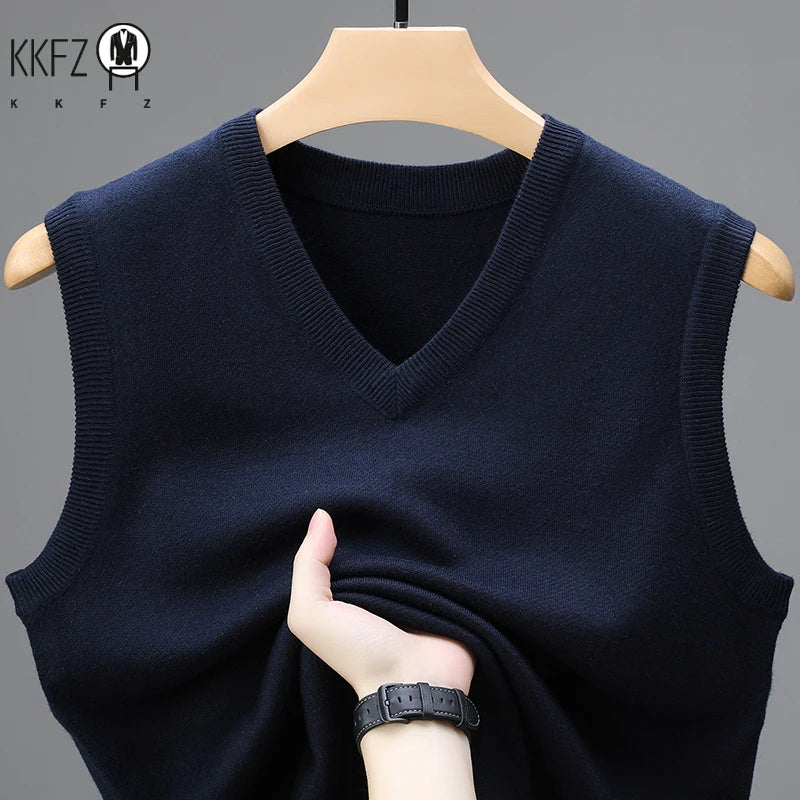 Men's 2026 Casual Sweater Vest Warm Comfortable Autumn Winter Fashion Outerwear - Fashionable Knitwear for Men