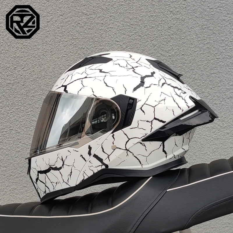 ORZ modular motorcycle helmet, men's and women's flip helmet, dual sunshade approved by DOT