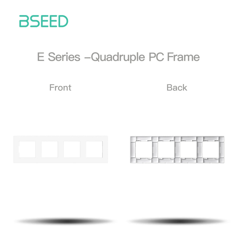 BSEED WIFI Click Switch Module 1/2/3/4Gang Smart Light Switch DIY Part PC Plastic Frame Smart Socket Components Tuya Smart Life