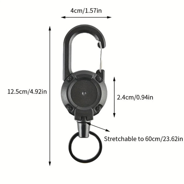 1PC Retractable Wire Rope Key Backpack Buckle for Men,Outdoor Keychain Backpack Additions,  Versatile And Durable Keychain