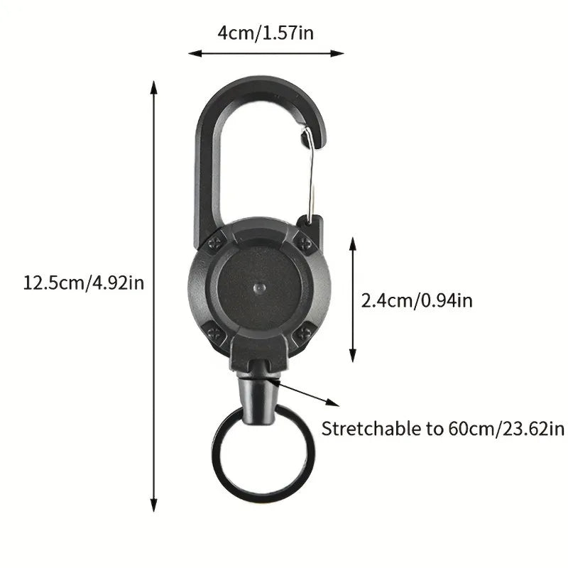 1PC Retractable Wire Rope Key Backpack Buckle for Men,Outdoor Keychain Backpack Additions,  Versatile And Durable Keychain