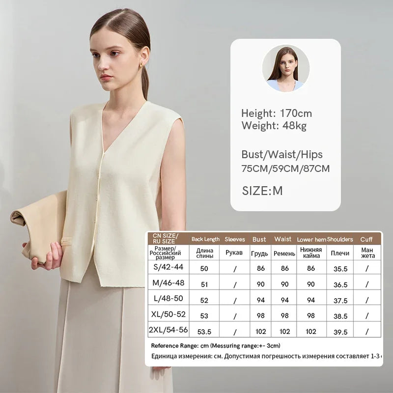 អាវកាក់ Amii Minimalist រដូវស្លឹកឈើជ្រុះឆ្នាំ ២០២៥ ថ្មីសម្រាប់ធ្វើដំណើរ និងធ្វើការ ធ្វើពីអំបោះស្នូល ត្បាញដោយខ្សែចង ក V ត្រង់ ទន់ ទាន់សម័យ 12521070