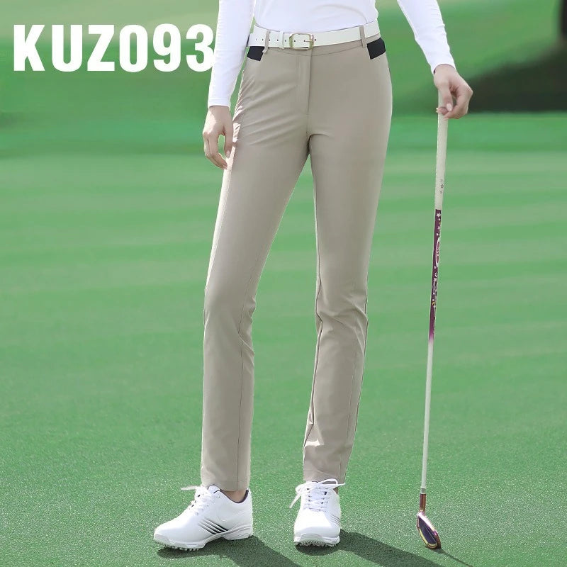 PGM Golf Women's Sports Pants Stretch Slimming and Slimming KUZ093