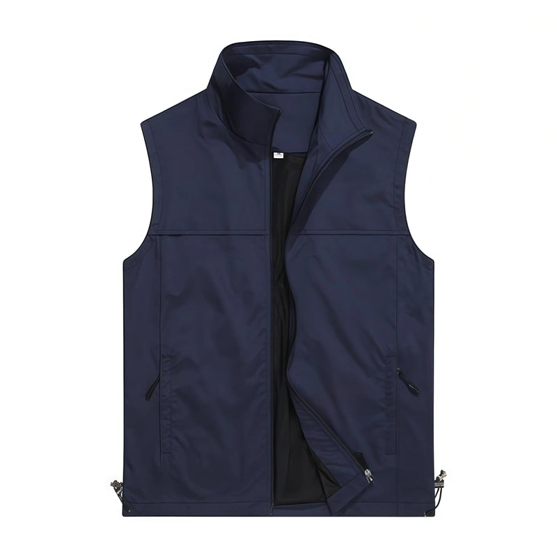 Work uniform  New High-end sports causal jacket custom-made with logo business style multi-pocketed advertising vest