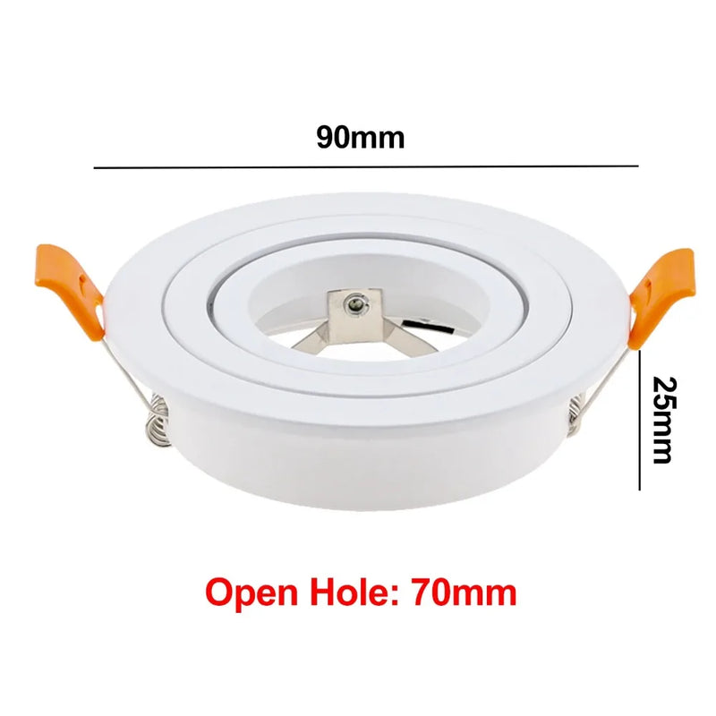 JOYINLED LED Downlight Round Square Adjustable Spotlight Lamp Frame with GU10 MR16 Socket Recessed Ceiling Spot Light Fixtures