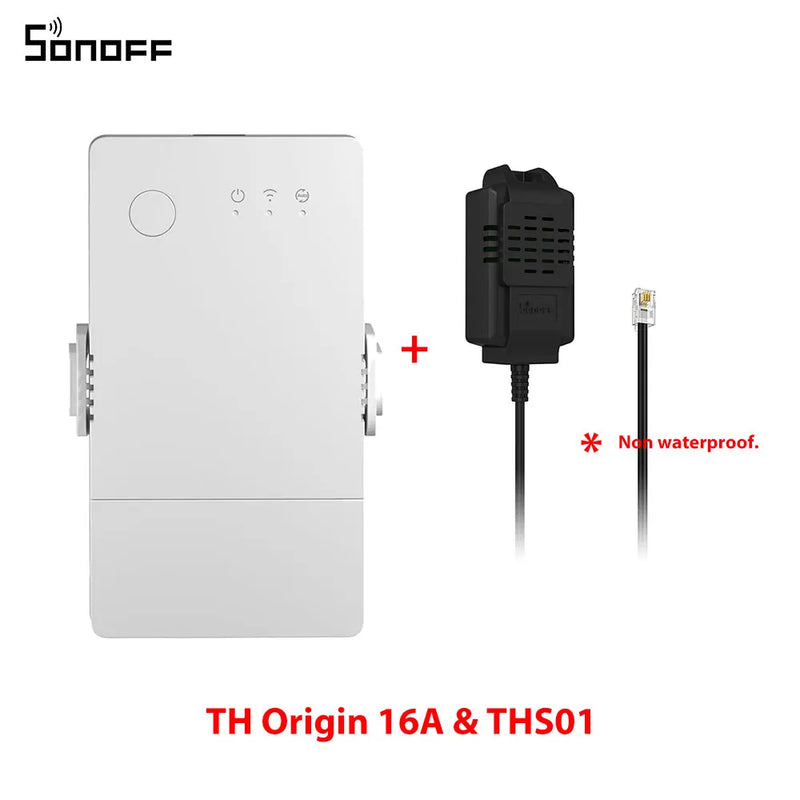 SONOFF TH Origin 16A/20A Smart Temperature Humidity Switch Monitoring Wi-Fi ESP32 Chip Smart Home Assistant via eWelink