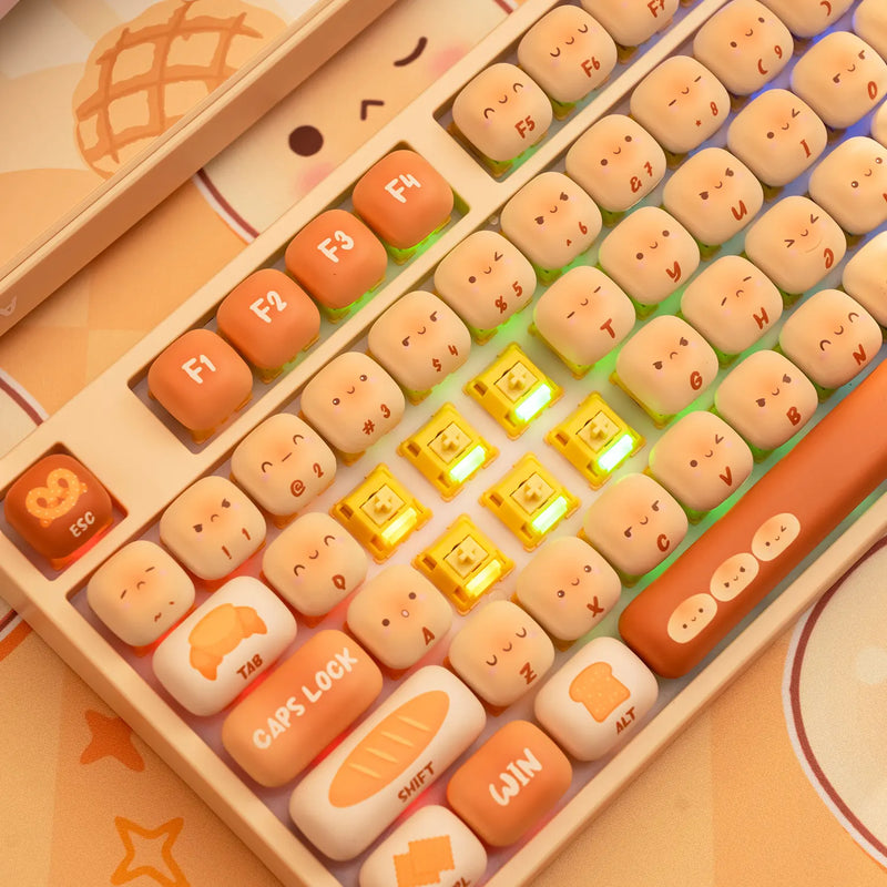 Akko Creamy Yellow U1 45g±8g Linear Switch Factory-lubed Smooth 5Pins Hot-swappable MX Switches Mechanical Keyboard Accessories