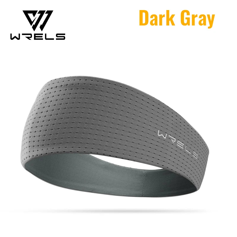 WRELS Sports Headband Non-slip Sweatband Breathable Hair Band Moisture Wicking Quick Dry Ultralight Men Women Tennis Headband