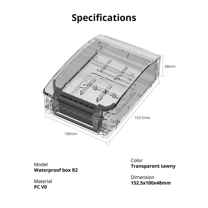 SONOFF Waterproof Box R2 IP65 Water-Resistant Larger Space Compatible with TH Elite POW Elite M5 TX Utilmate NSPanel Pro