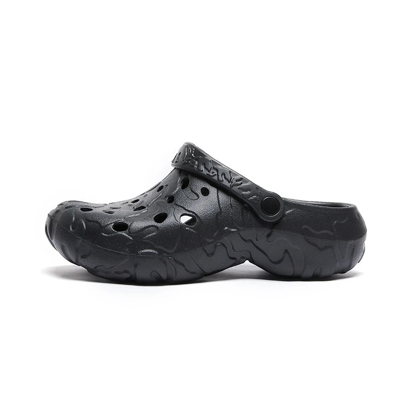 Plus Big Size 46 47 Summer Rubber Sandals Men Clogs Garden Shoes Zuecos Hombre Cholas Man Clog Beach Shoes Wide Foot