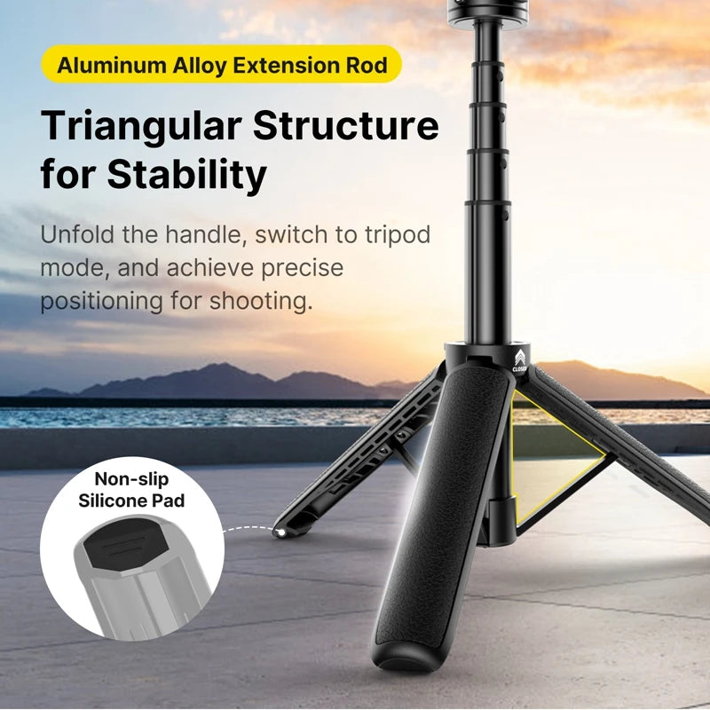 ដំបងថតរូប Selfie Ulanzi MT-74 Go-Quick II Magnetic Quick Release Tripod សម្រាប់កាមេរ៉ា Gopro Insta360 X3 DJI Action 4/3
