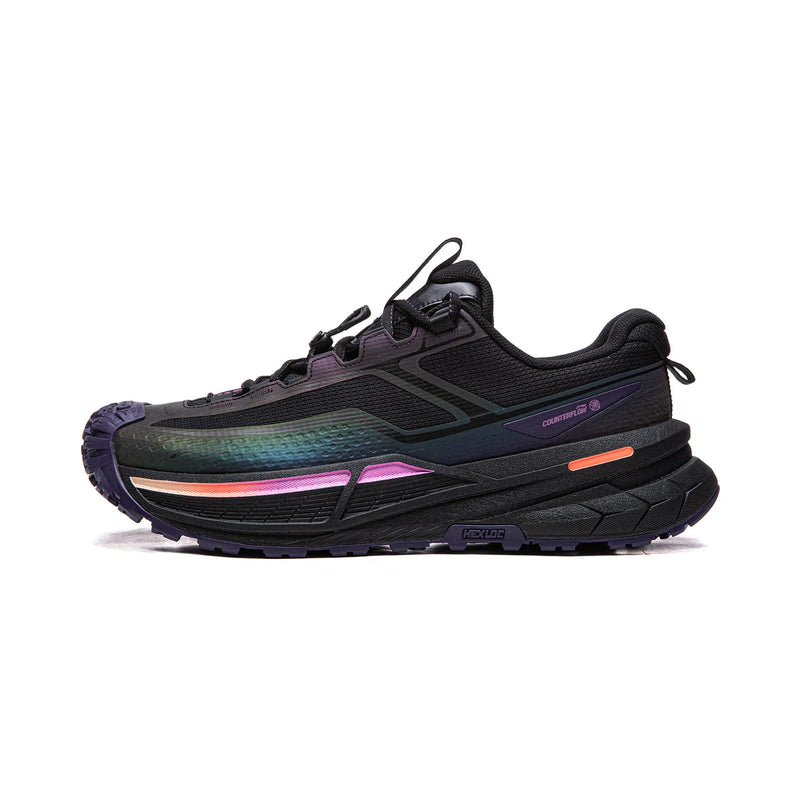 ស្បែកជើងឡើងភ្នំ Li-Ning Unisex AXC RUSH 2 ក្រៅផ្ទះ BOOM Cushion ទម្ងន់ស្រាល រឹងមាំ ធន់នឹងការរអិល ស្បែកជើងប៉ាតា LiNing AHTW003