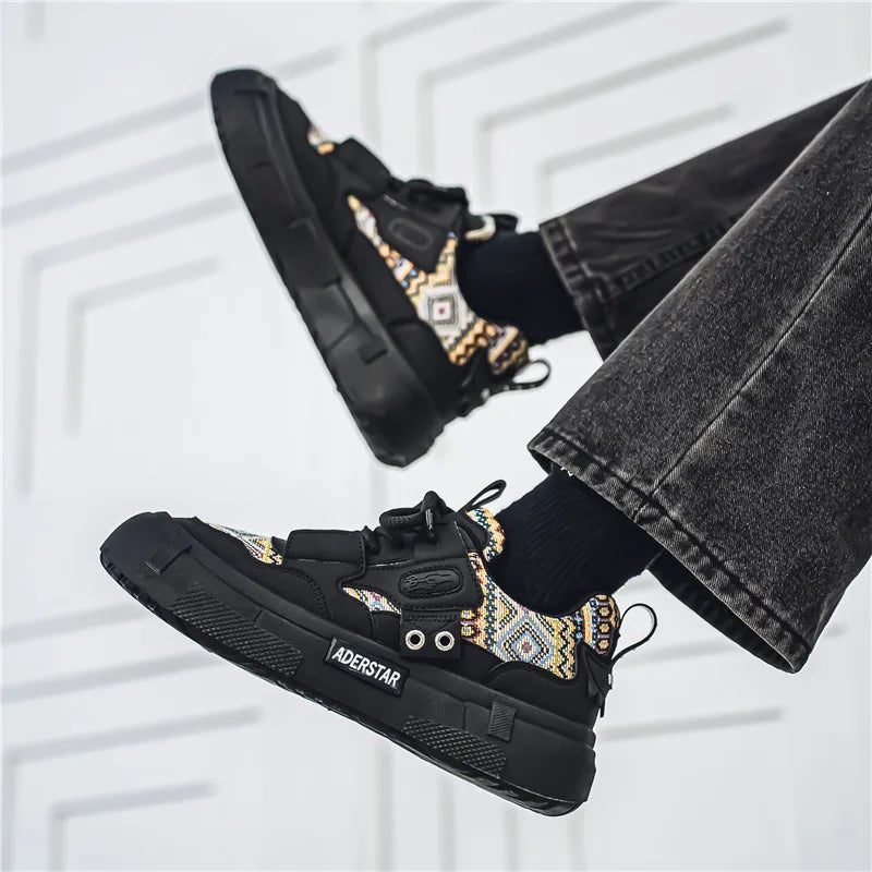 Men's Joker Flat Shoes Four Seasons New Lightweight Soft-sole Outdoor Walking Shoes Fashion Youth Comfortable Sports board Shoes