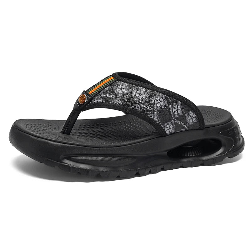 Flip-flops Men's Slides Casual Slip On Slippers Summer New Breathable Light Soft Sole Outdoor Beach Shoe Quick Dry Pool Slippers