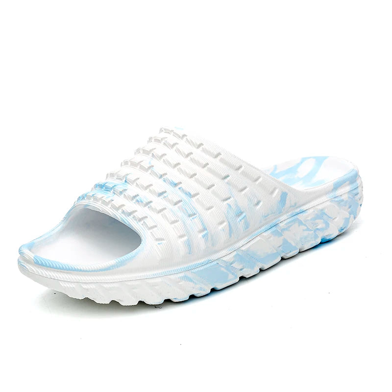 Mens Wide Toe Camouflage Slide Sandals Thick Platform EVA Open Toe Slippers Non Slip Comfort Casual Slides for Indoor Outdoor
