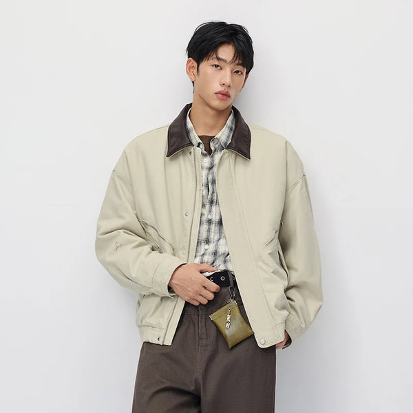 អាវក្រៅ Semir សម្រាប់បុរស រចនាបថទំនើប សម្លៀកបំពាក់ធ្វើការ លាងសម្អាត កអាវធំ សម ពាក់ប្រចាំថ្ងៃរដូវរងាថ្មី ឆ្នាំ២០២៦