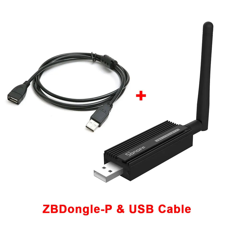 SONOFF ZBDongle Zigbee 3.0 USB Gateway ZBDongle Plus Universal via ZHA or Zigbee2MQTT Support Sonoff ZBMINI S26R2ZB SNZB Sensors