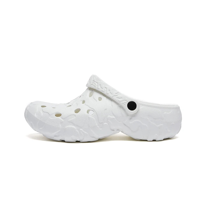 Plus Big Size 46 47 Summer Rubber Sandals Men Clogs Garden Shoes Zuecos Hombre Cholas Man Clog Beach Shoes Wide Foot