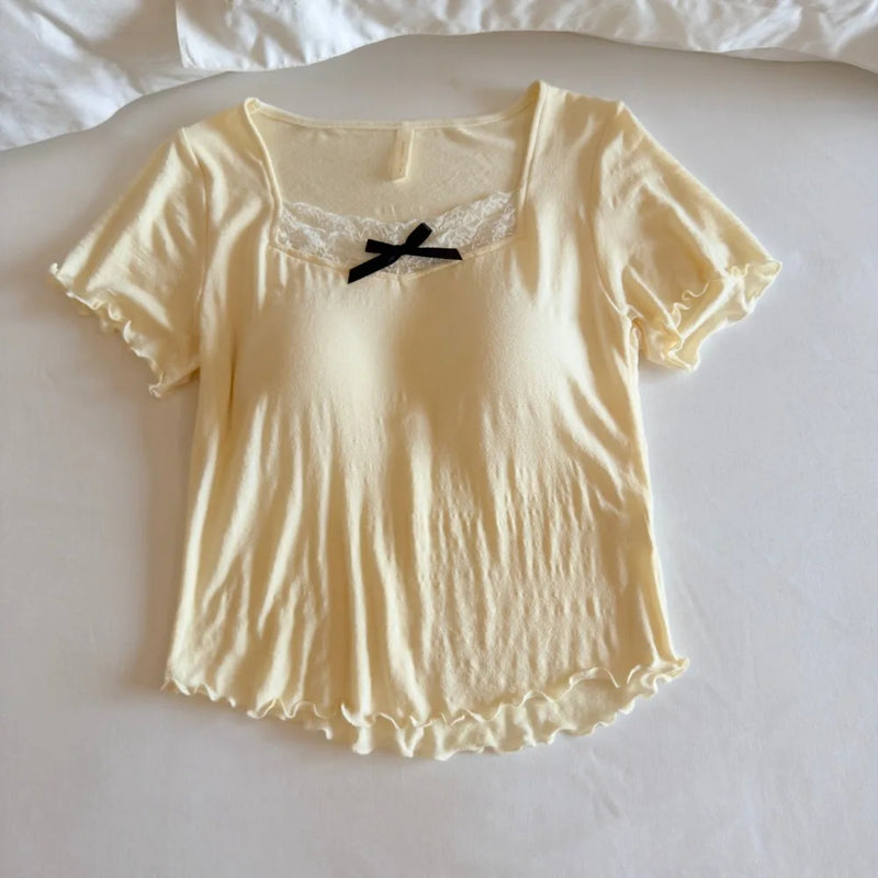 Modal Pajamas with Chest Pads Short Sleeve Sleepwear Ladies Pyjamas Femmes Summer Top and Shorts Lounge Wear Loungewear Suit