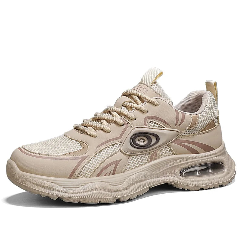 Men's breathable casual sports shoes Four seasons new soft sole non-slip outdoor racing running shoes student speed sports shoes