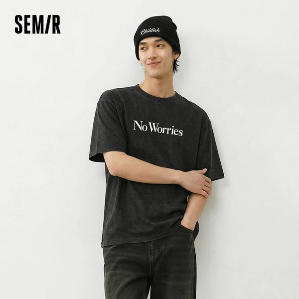អាវយឺតបុរស Semir ឆ្នាំ ២០២៦ ប៉ាក់ដោយក្រណាត់ Batik បោះពុម្ពលើក្រណាត់រលុង កប្បាសសុទ្ធ ទាន់សម័យ ធម្មតា