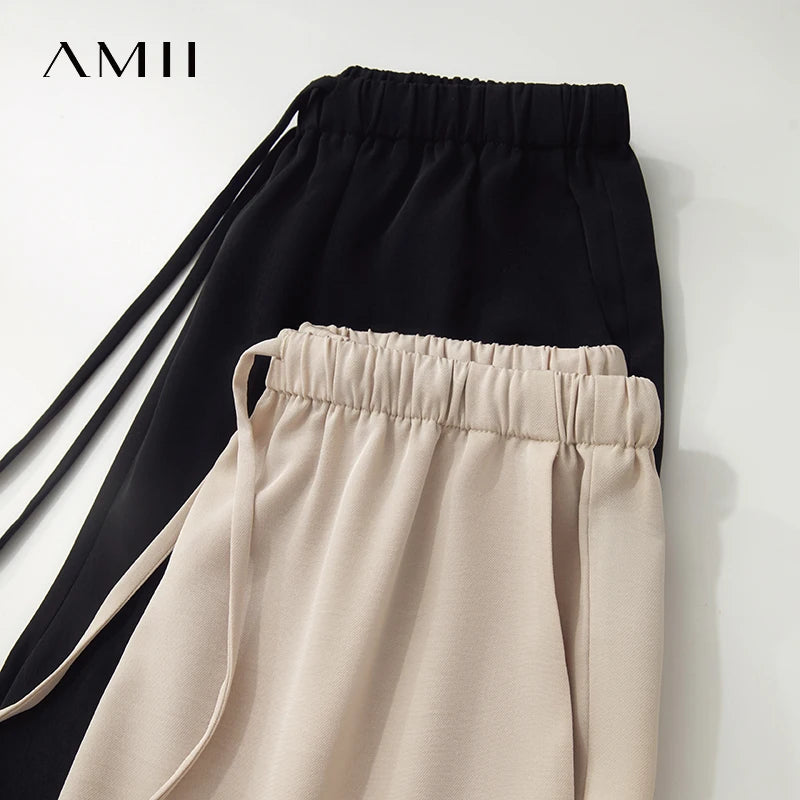 ខោ AMII រដូវក្តៅថ្មីសម្រាប់ស្ត្រីឆ្នាំ ២០២៥ ខោជើងវែងធម្មតាសម្រាប់ស្ត្រី ខោរលុងសម្រាប់ស្ត្រី 12522026